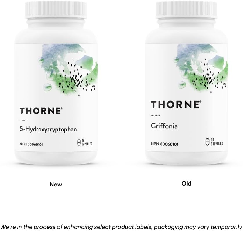 Thorne 5-Hydroxytryptophan - Serotonin Production Support Supplement - 90 Capsules - 90 Servings