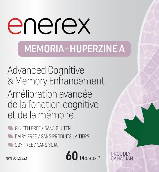 Enerex Memoria with Huperzine A - Advanced Cognitive & Memory Enhancement, 60 DRcaps