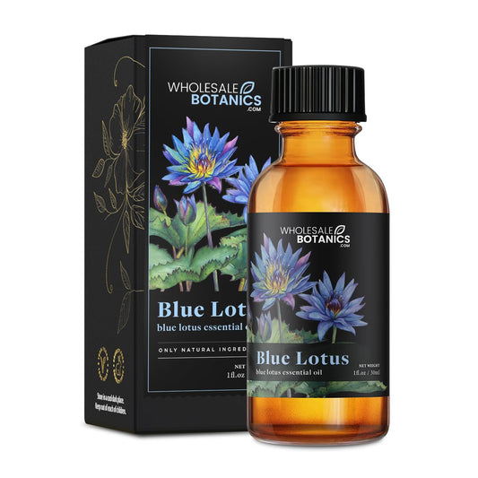 Blue Lotus Essential Oil by Wholesale Botanics | Premium Grade Essential Oil | for Aromatherapy, Soaps, Lotions, & Candles | Vegan & Cruelty Free (1 Fl Oz)