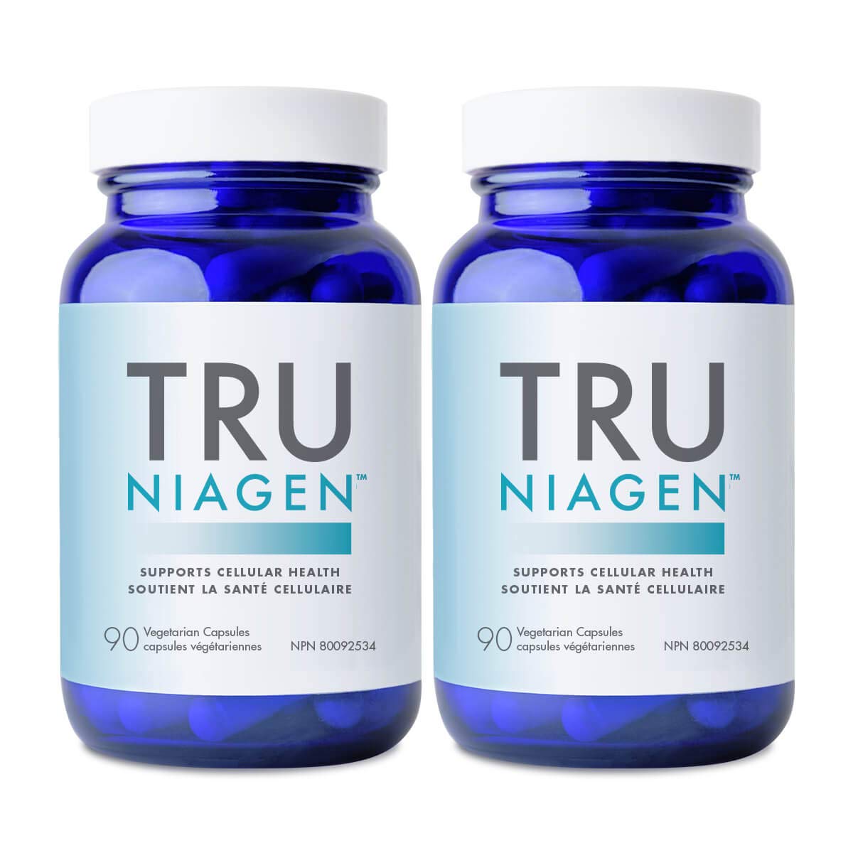TRU NIAGEN NAD+ Supplement More Efficient Than NMN, Niacinamide, Niacin. Nicotinamide Riboside Vitamin B3 for Cellular Health Patented Formula 90ct - 300mg (3 Months / 1 Bottle)