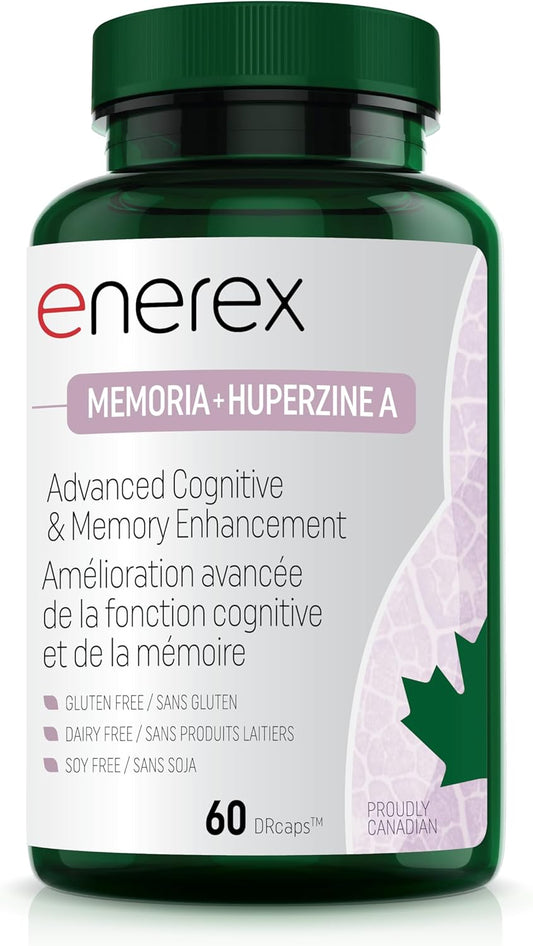 Enerex Memoria with Huperzine A - Advanced Cognitive & Memory Enhancement, 60 DRcaps