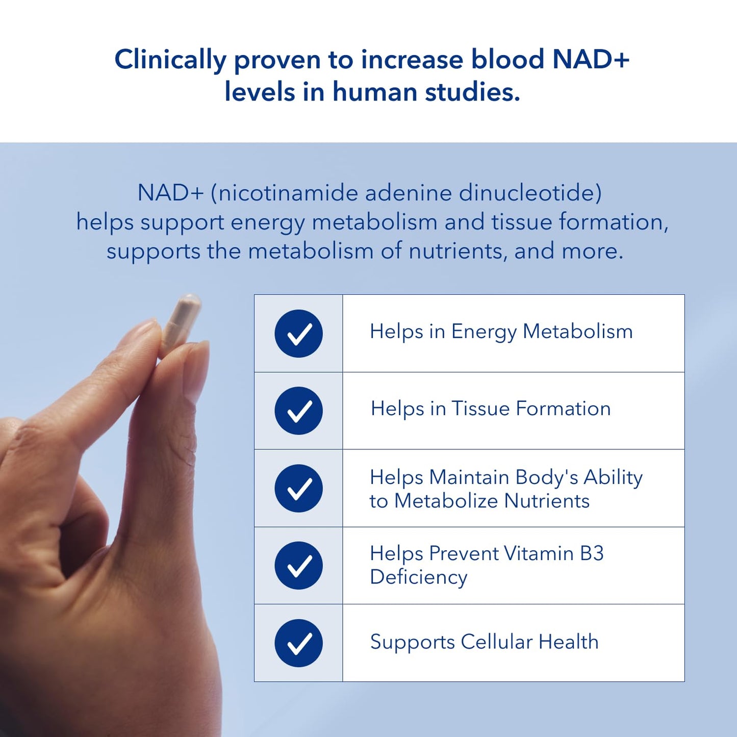 TRU NIAGEN NAD+ Supplement More Efficient Than NMN, Niacinamide, Niacin. Nicotinamide Riboside Vitamin B3 for Cellular Health Patented Formula 90ct - 300mg (3 Months / 1 Bottle)