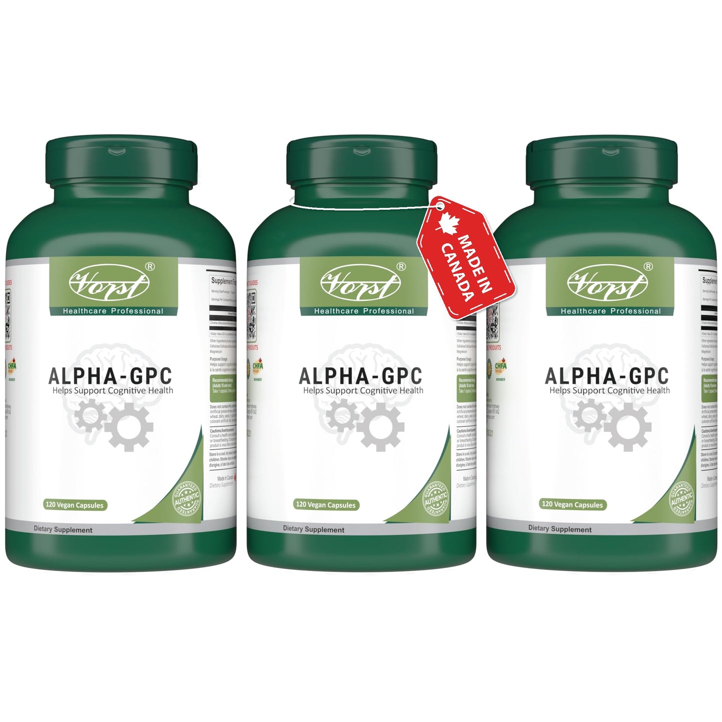 Lucid Gateway Recommends :VORST Alpha GPC 600mg 120 Vegan Capsules | Bioavailable Choline Alfoscerate Supplement for Brain Health | Powder Pills | Alternative to liquid | 1 Bottle