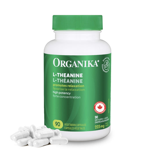 Lucid Gateway Recommends : Organika Canadian-Made L-Theanine Bonus Size 225mg-Relaxation Promotion Without Drowsiness, Stress Support, Pure Natural Source, Fast Acting- 110caps
