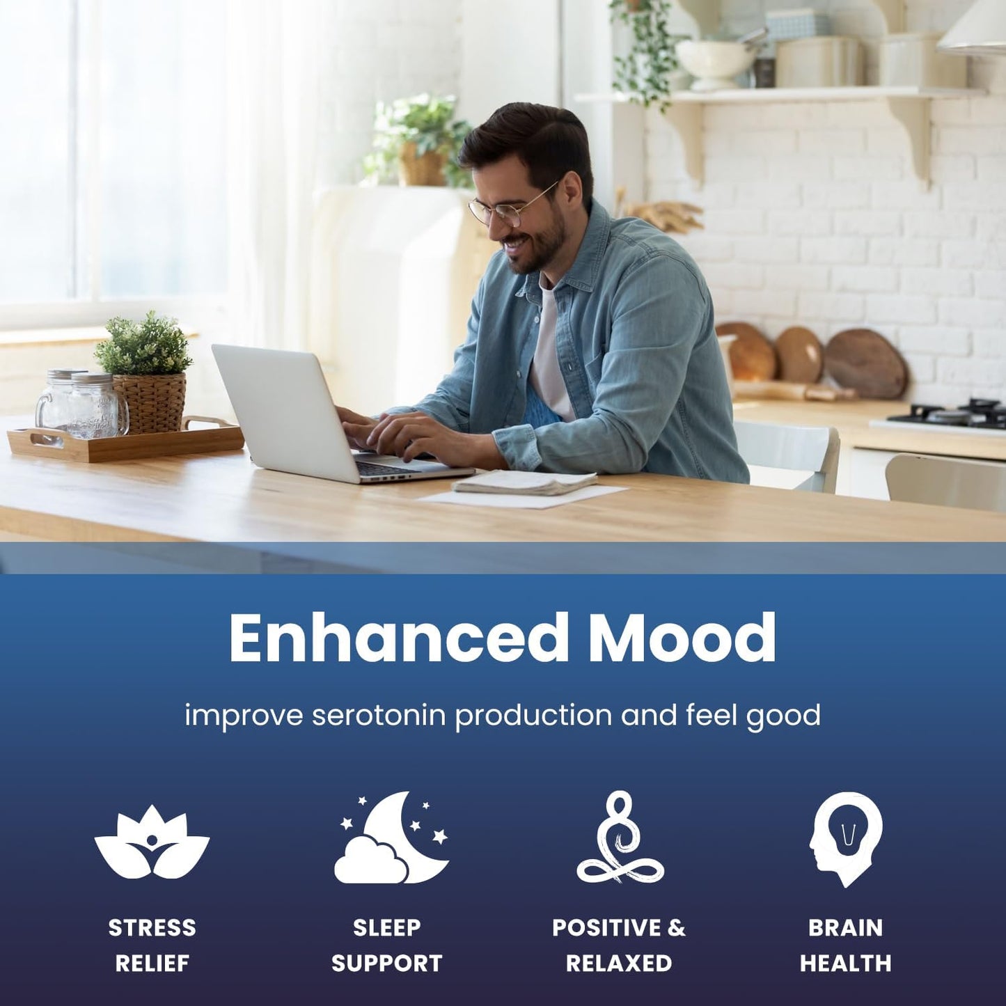 NutraChamps 5-HTP | 120 Vegan Capsules | 100mg Per Capsule | 5HTP Supplement + Co-Factors Vitamin B6 & Vitamin C | Stress Relief, Brain Health, Enhanced Mood & Sleep | Vegan & Non-GMO