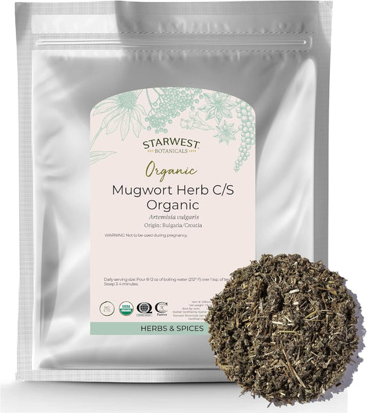 Lucid Gateway Recommends : Organic Mugwort Herb C/S 1 Lb (453 G) - Starwest Botanicals